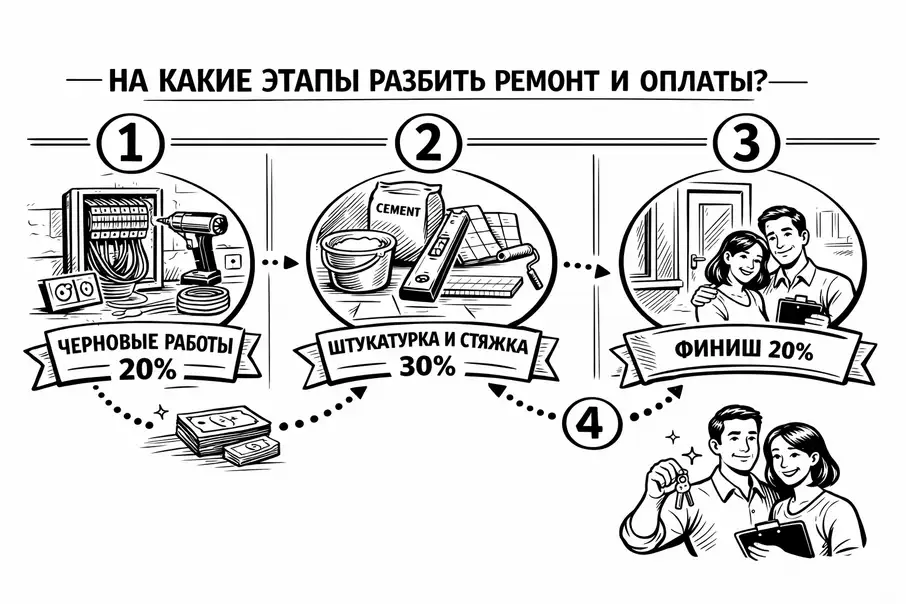 Этапы оплаты